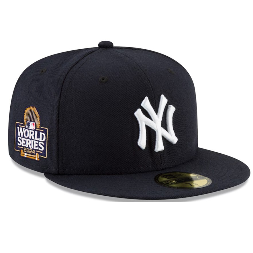 New York Yankees MLB 2024 World Series Side Patch Royal 59FIFTY Fitted Cap