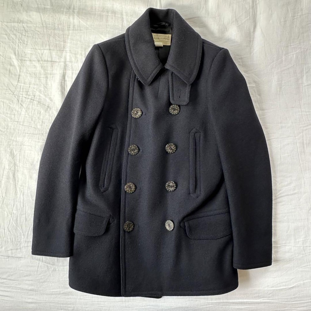 Rrl Double Rl Wool Melton Peacoat Xs Us Navy _#rr444