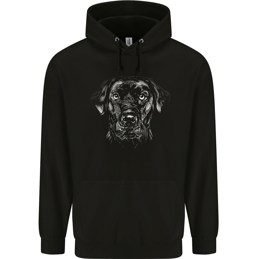 A Labrador Retriever Dog Mens 80% Cotton Hoodie