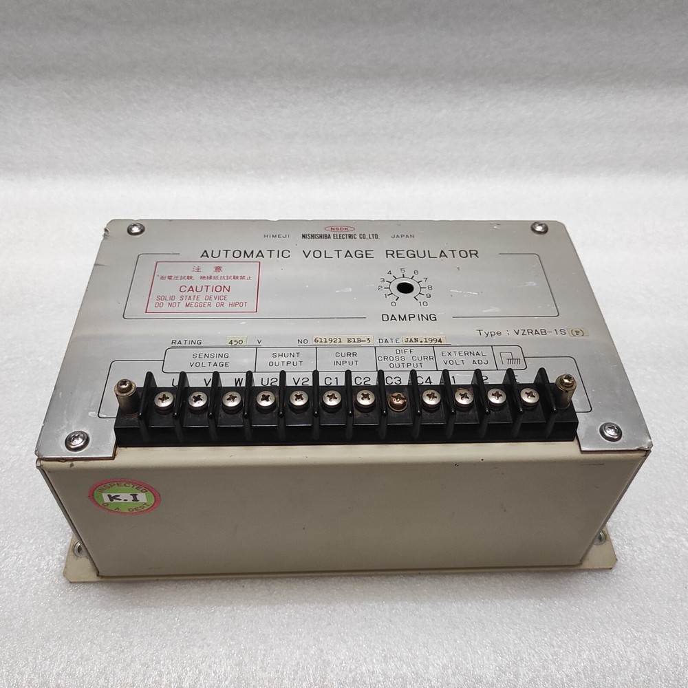 NSDK NISHISHIBA ELECTRIC VZRAB-1S-P AUTOMATISCHER SPANNUNGSREGLER 450V