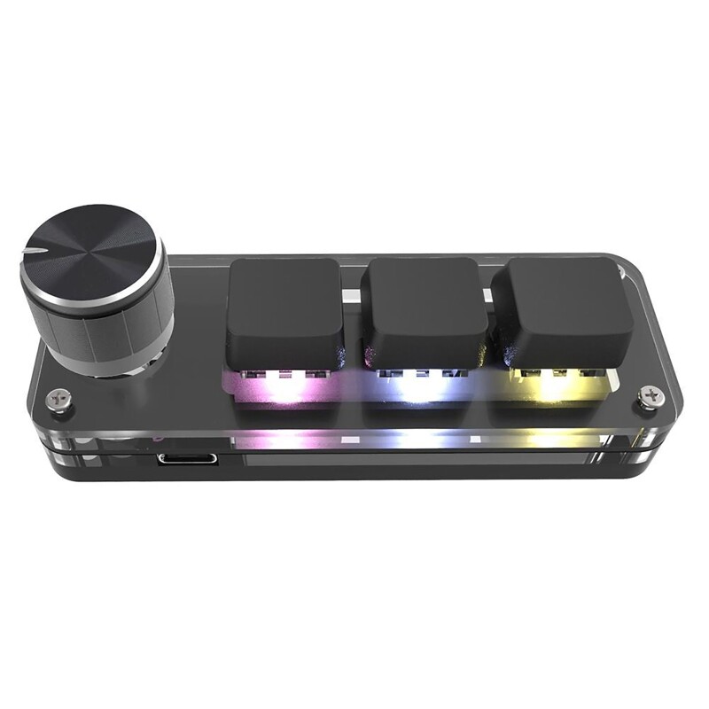 3-Key Mechanical Gaming Keypad USB Mini for PC Keyboards