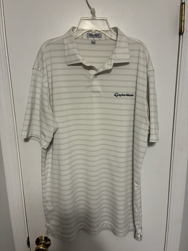 Peter Millar TaylorMade Summer Comfort Performance Stretch Golf Polo Mens L EUC