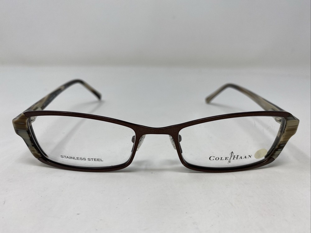 Cole Haan CH 1006 BROWN 49-17-130 Metal Full Rim Eyeglasses Frame W699