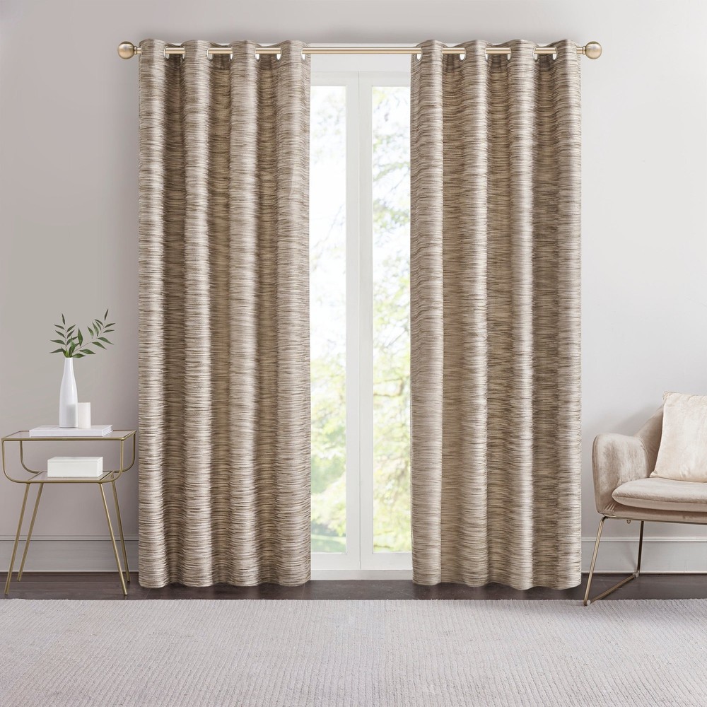 Madison Park 84x50 Inch Mocha Window Curtain Panel