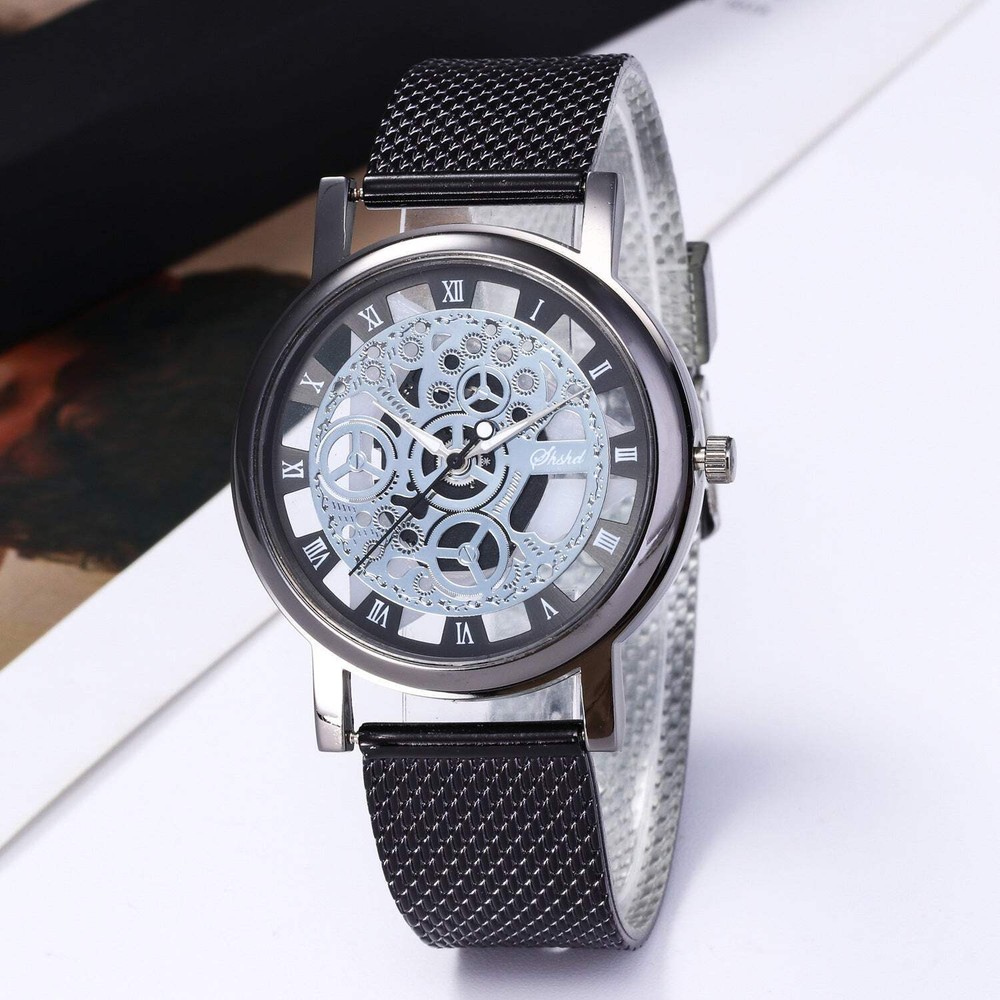 Trendy Women's Hollow Out Watch in Black, Silver, or Gold - Casual Style