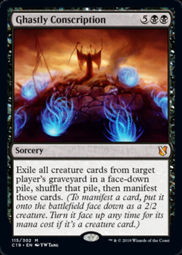 Ghastly Conscription x4 NM-Mint English Commander 2019 MTG Card