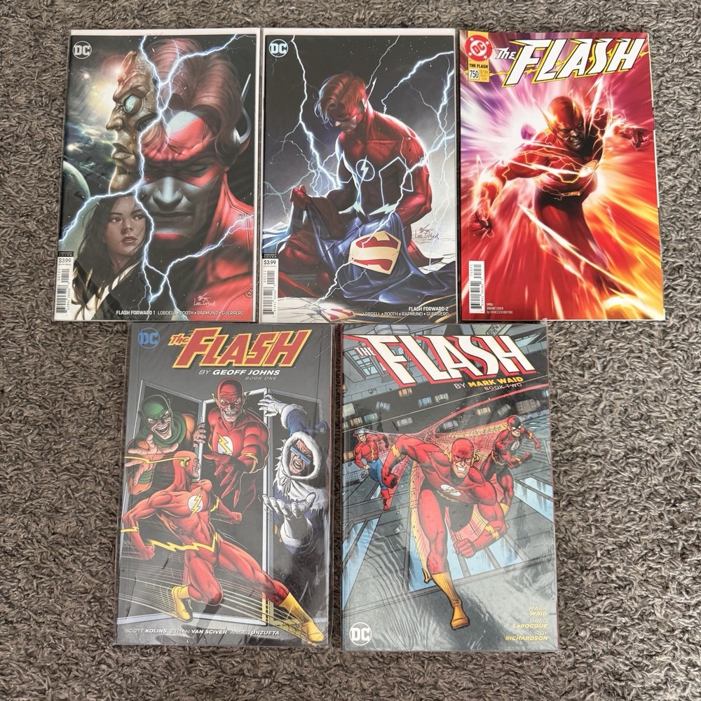 The Flash Collector’s Lot (5 Issues, Flash Forward + TPBs by Johns & Waid)