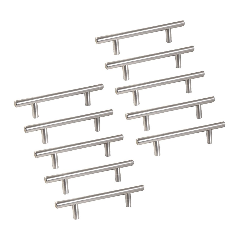 Solid Cabinet Pulls Cabinet Pulls, 10-Pack, 3-3/4-Inch (96 mm) Center-to-Cent...