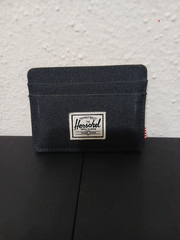 Herschel Supply Charlie RFID Wallet Medieval Blue Crosshatch-Rare Retired Color