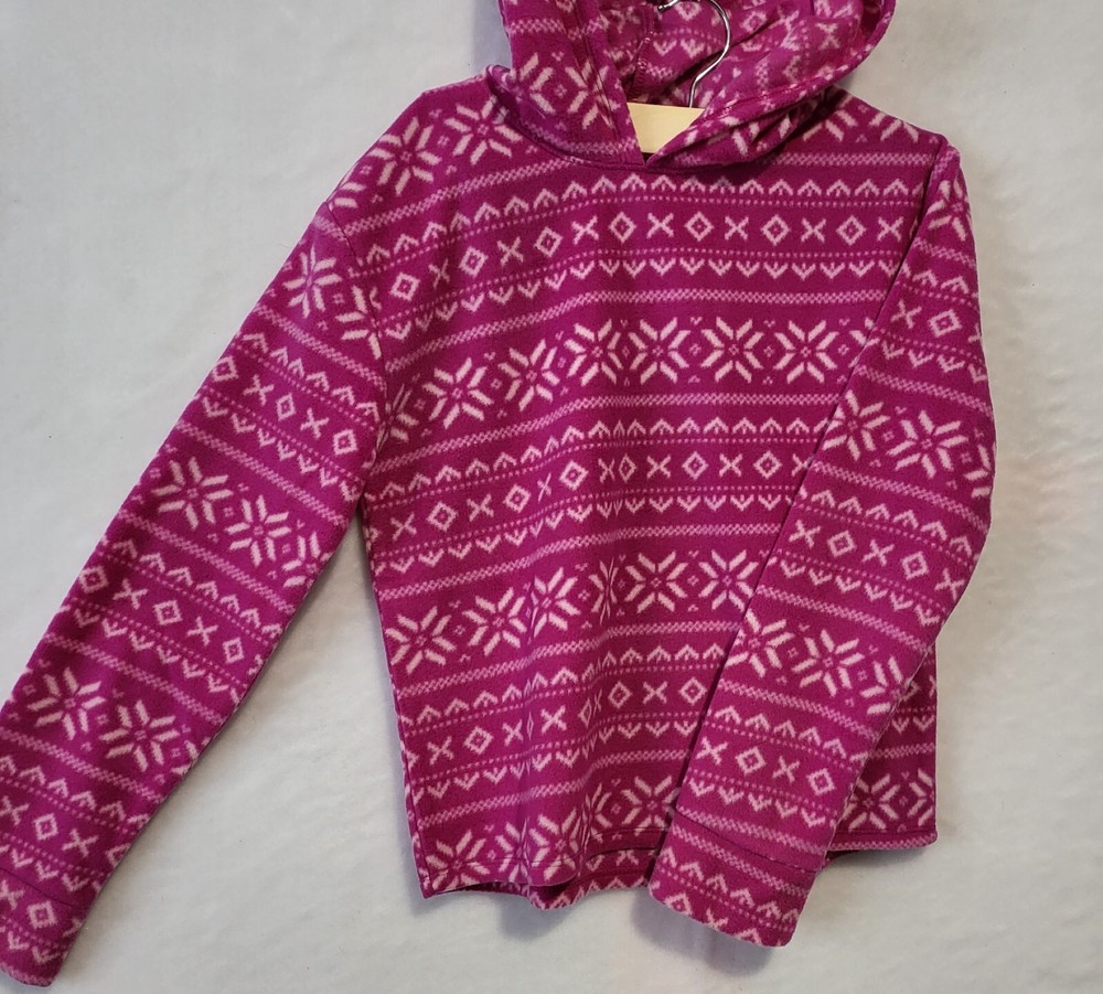 Jumping Beans Girls Size 10 Hot Pink Hoodie with White Design