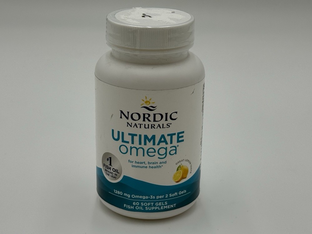 Nordic Naturals Ultimate Omega in Fish Gelatin, - 60 Soft Gels - 1280mg Omega-3