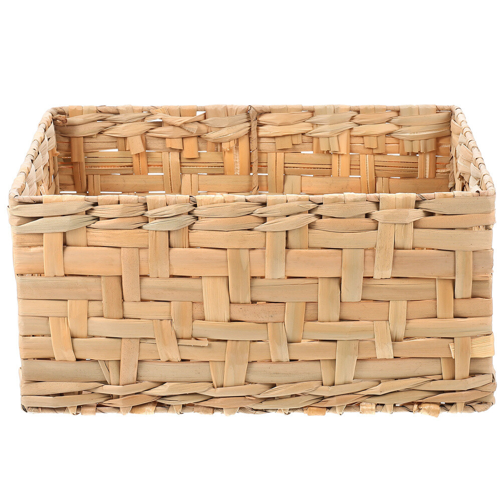 Woven Laundry Storage Basket Empty Gift Container for Home Organization and Decoration