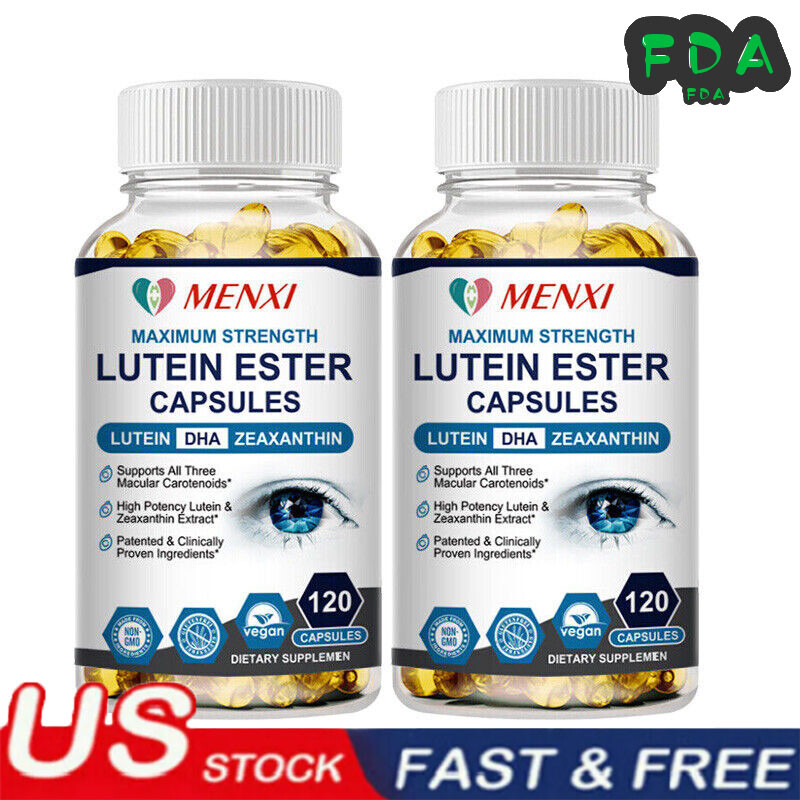2×Eye Health Supplement, Lutein and Zeaxanthin,Vision Health, Eye Strain Support