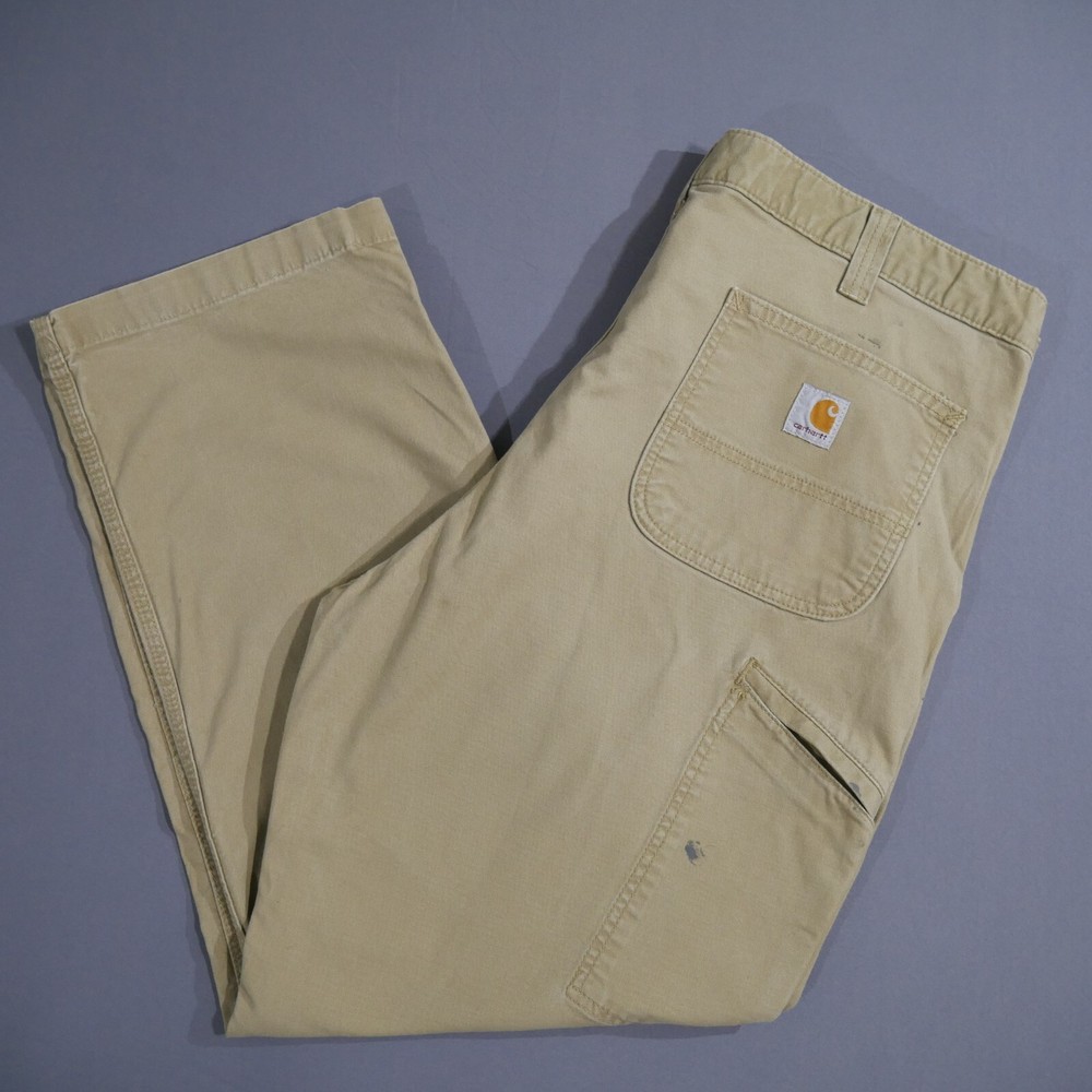 Carhartt Pants Adult 40x30 Rugged Flex Canvas Relaxed Fit Khaki 102291 253 Mens