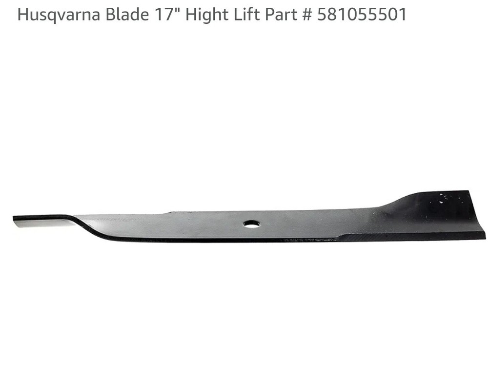 Genuine Husqvarna 581055501 High Lift Mower Blade for Z548 PZT48 CA Models  