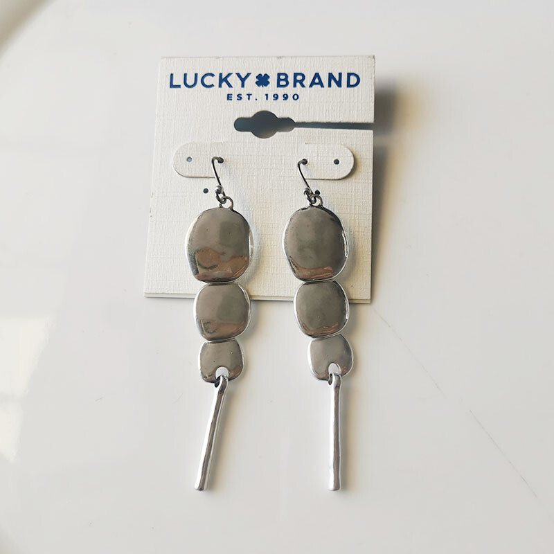 Lucky Brand Flakes Drop Dangle Earrings Gift Vintage Women Party Holiday Jewelry