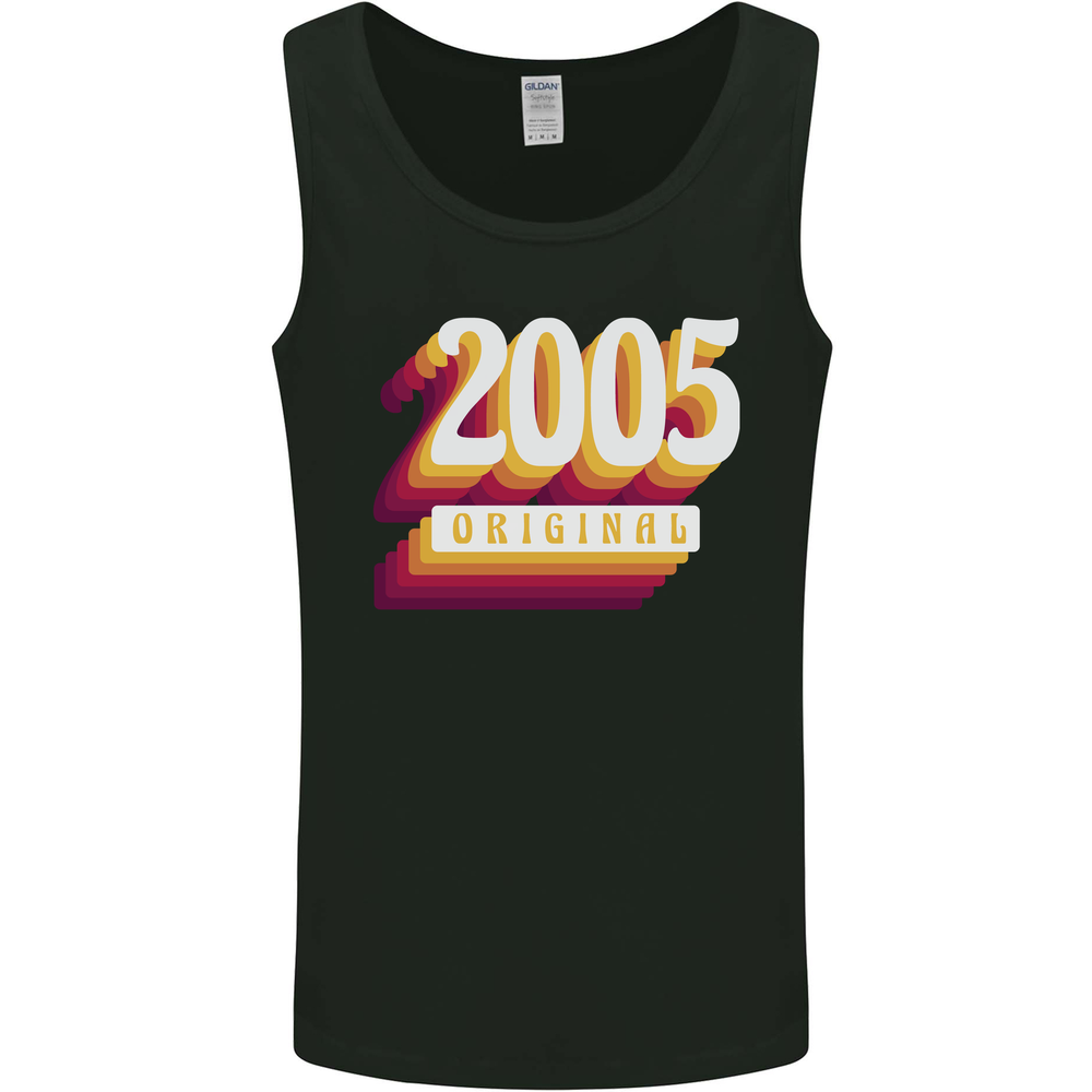 Retro 20th Birthday Original 2005 Mens Vest Tank Top