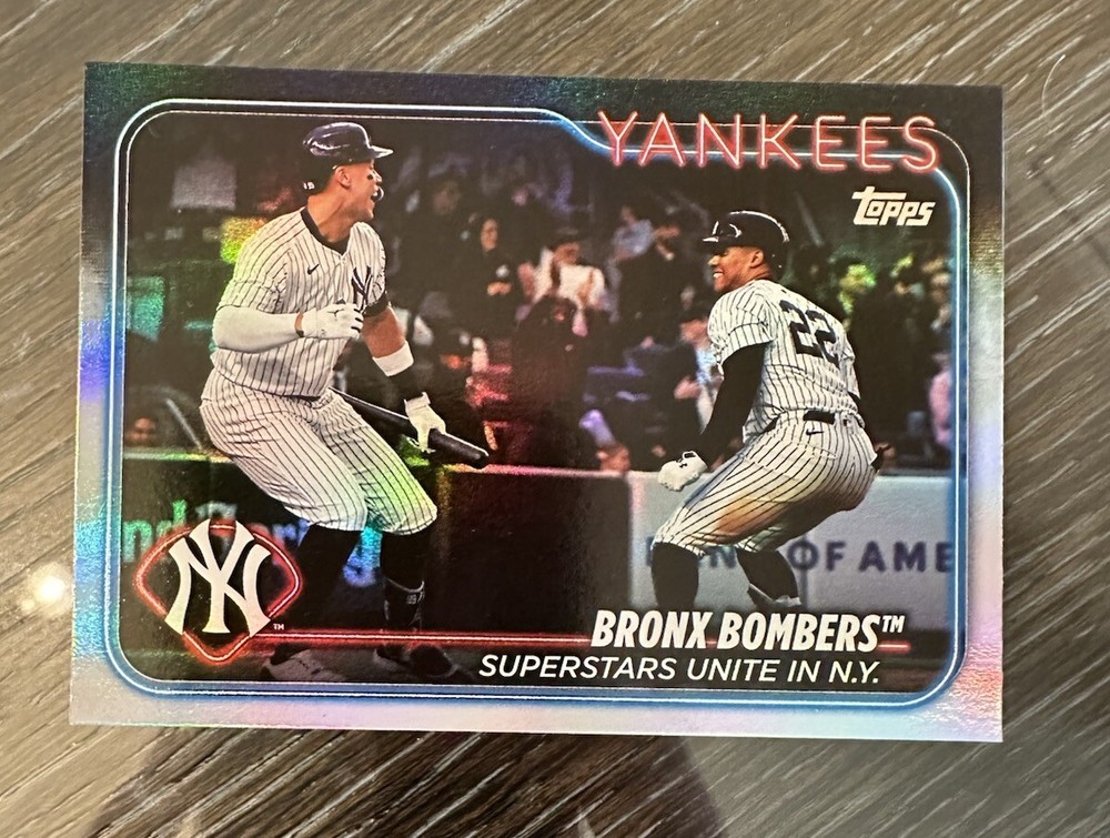 2024 Topps Update Series Rainbow Foil US181 Aaron Judge & Juan Soto Veteran Combos