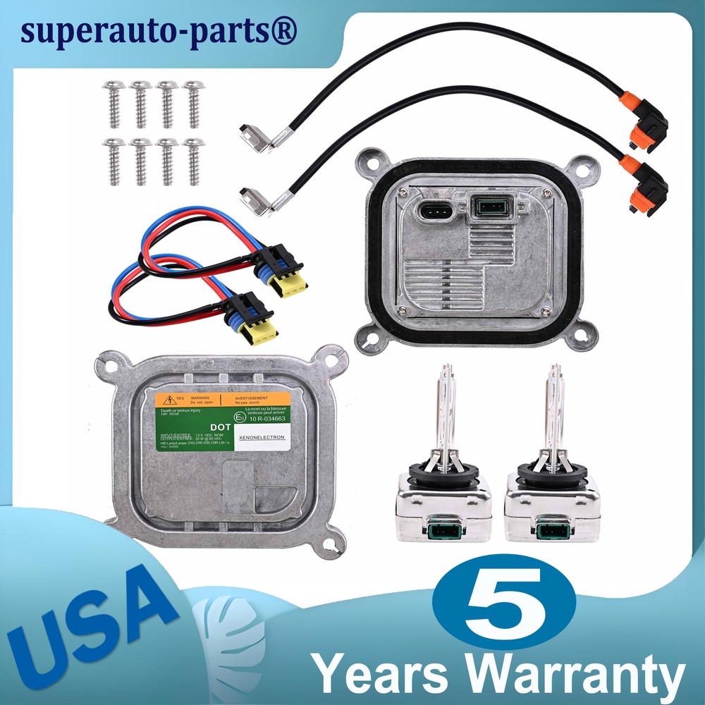 2x For 2009-19 Ford Flex Xenon Ballast HID D3S Bulb Wire Kit Control Unit Module
