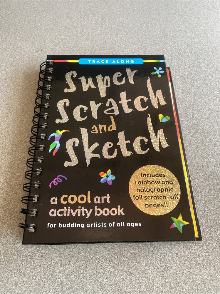Super Scratch and Sketch -Cool Art Activity Book for Budding Artists Brand NEW