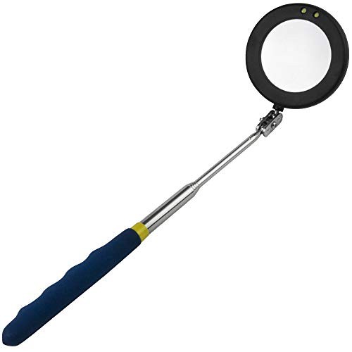 Cal Van Tools 2.375 Inch LED Inspection Mirror with 32 LEDs