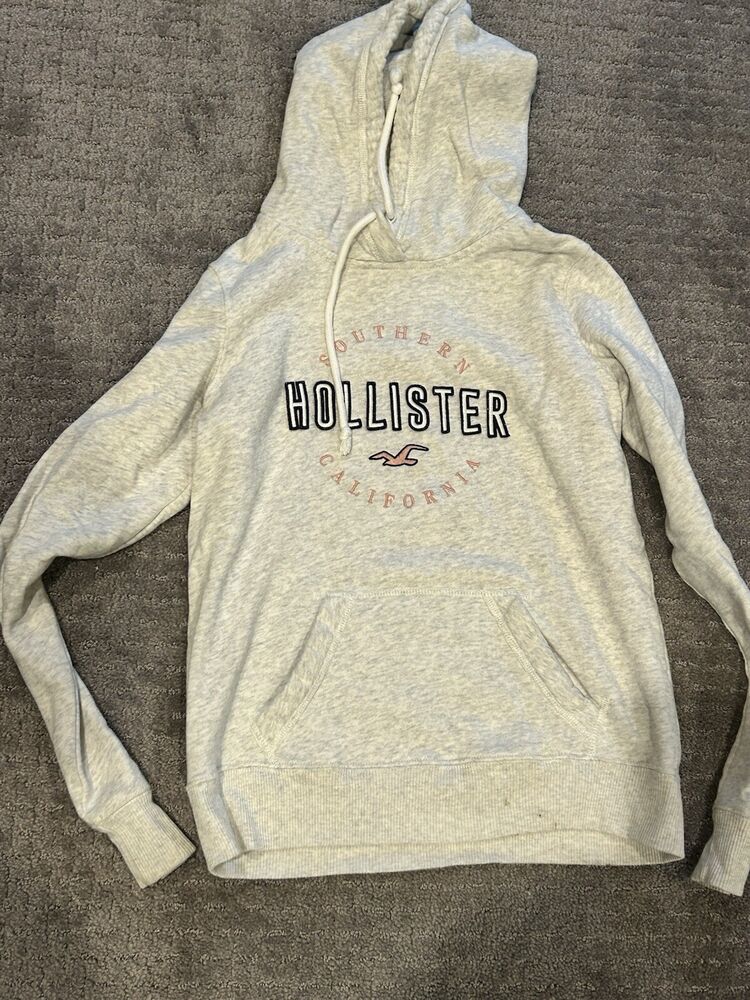 Hollister California Hoodie Women's XSmall Gray Full Zip Long Sleeve