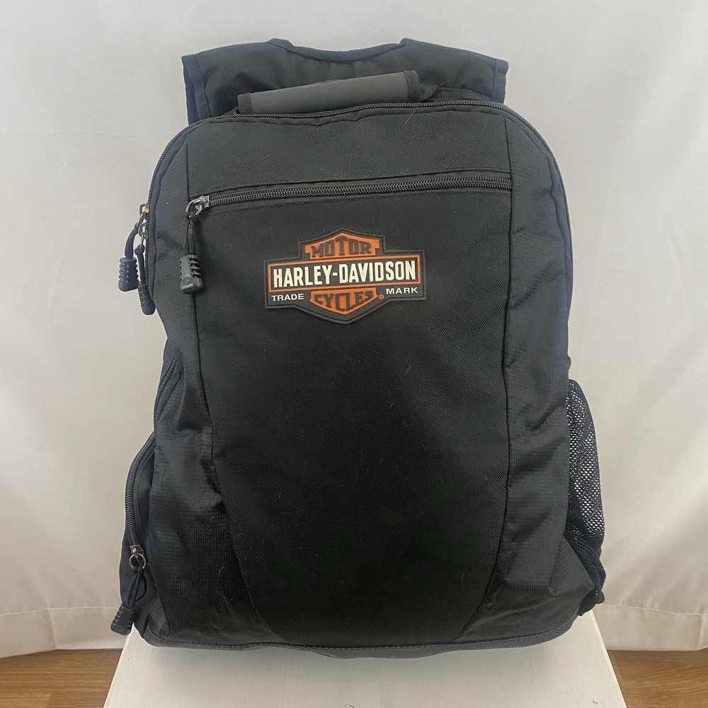 Harley Davidson Bar & Shield Black Backpack with Laptop Compartment  
