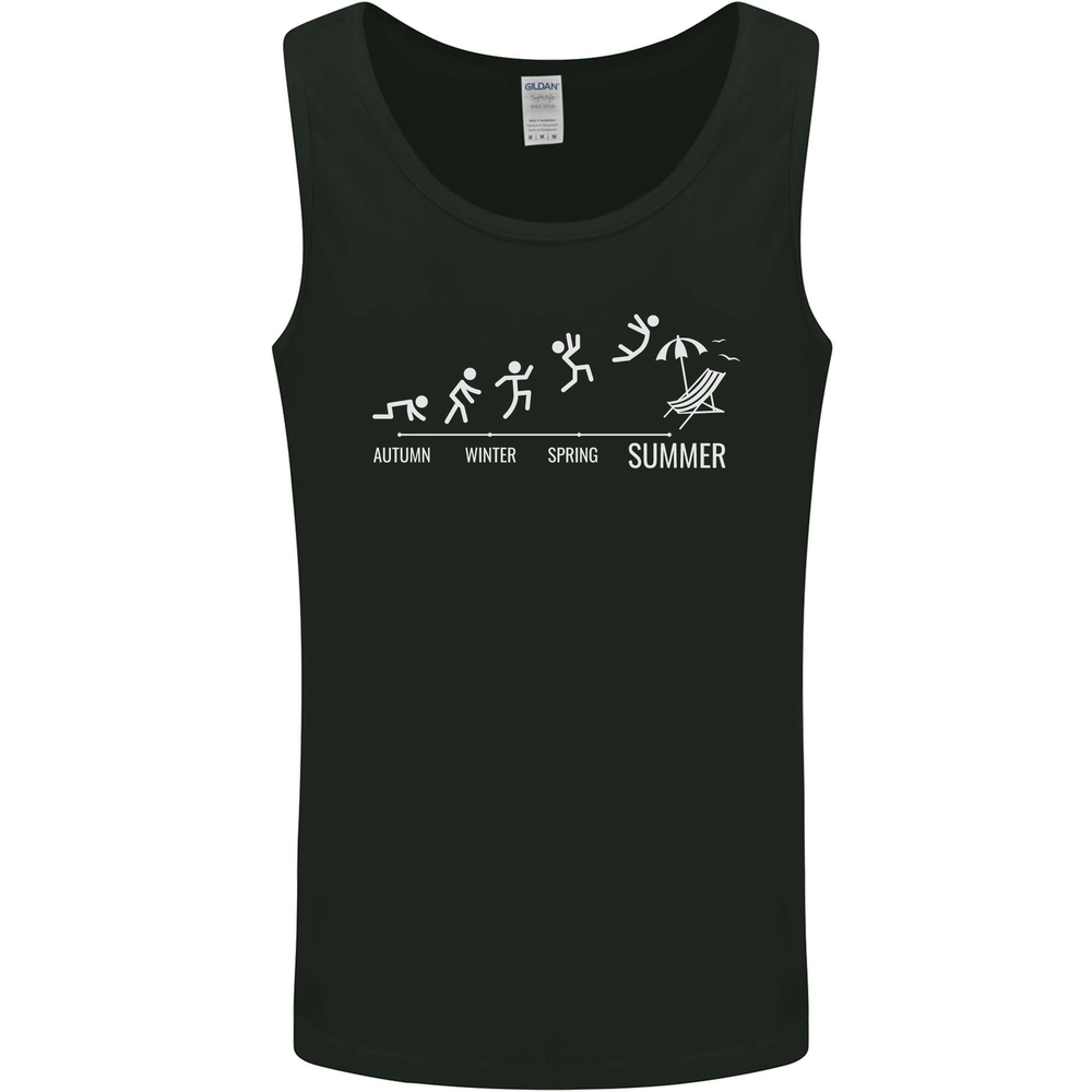 Seasons to Summer Holiday Time Funny Mens Vest Tank Top