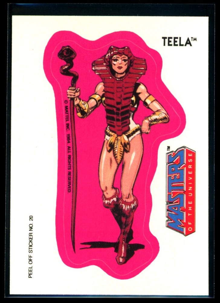 1984 MOTU Teela Sticker #20 NM C3 Vintage Masters of the Universe Collectible