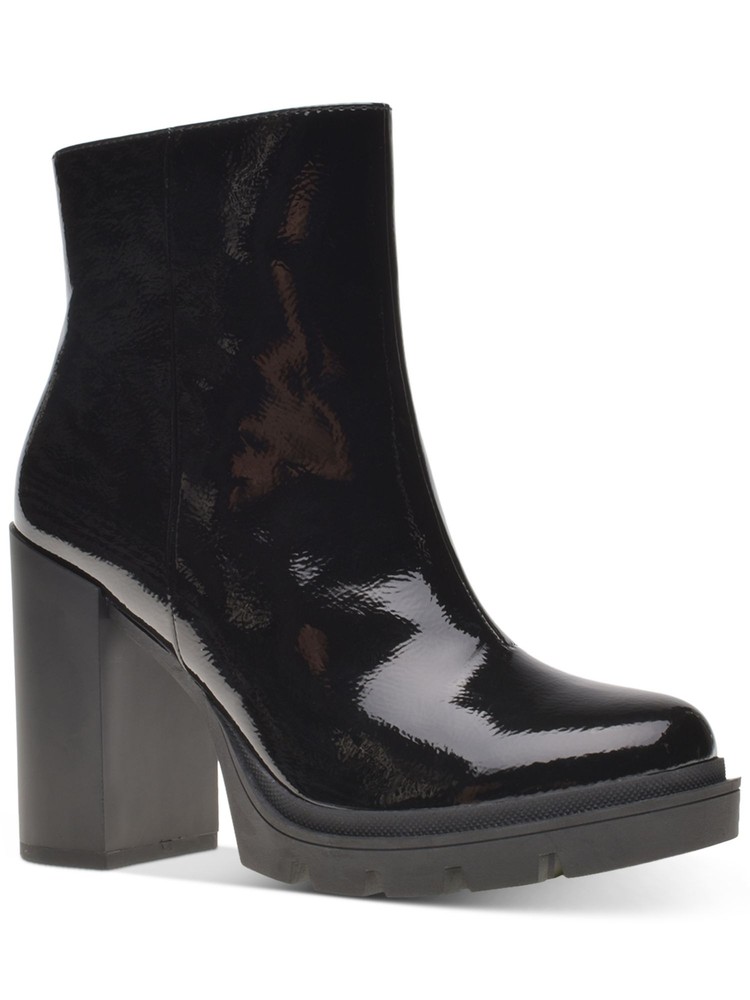 WILD PAIR Womens Black Breathable Lug Sole Slip Resistant Vanessa Booties 6.5 M