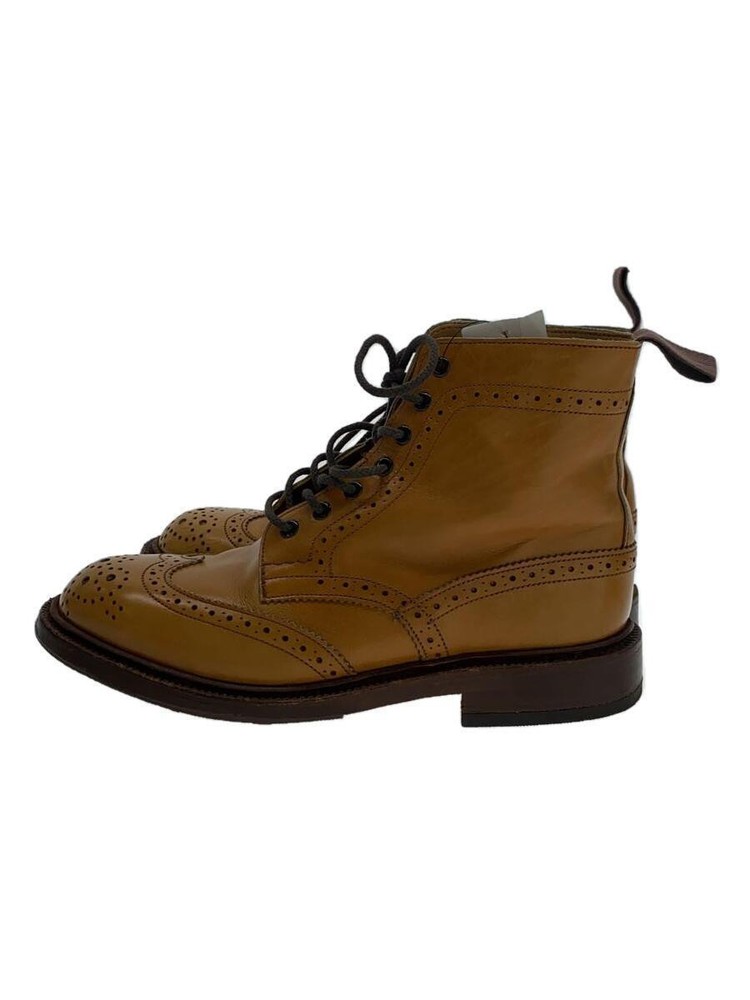 Tricker S Malton/Lace-Up Boots/Uk4/Camel/Leather/L2508/Made In England 858