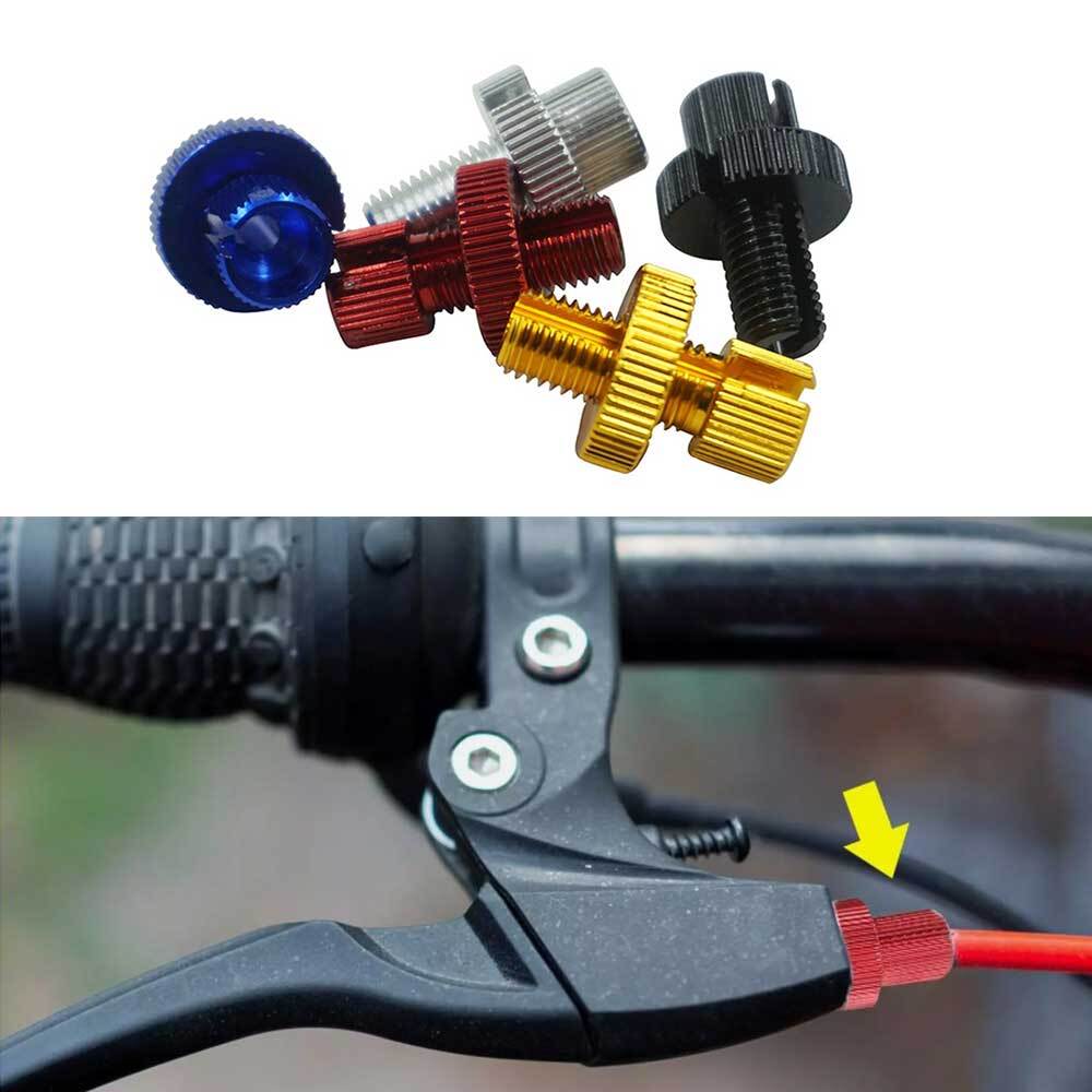 2x M10 Screw Aluminum Motorcycle Clutch Throttle Cable Wire Adjusters
