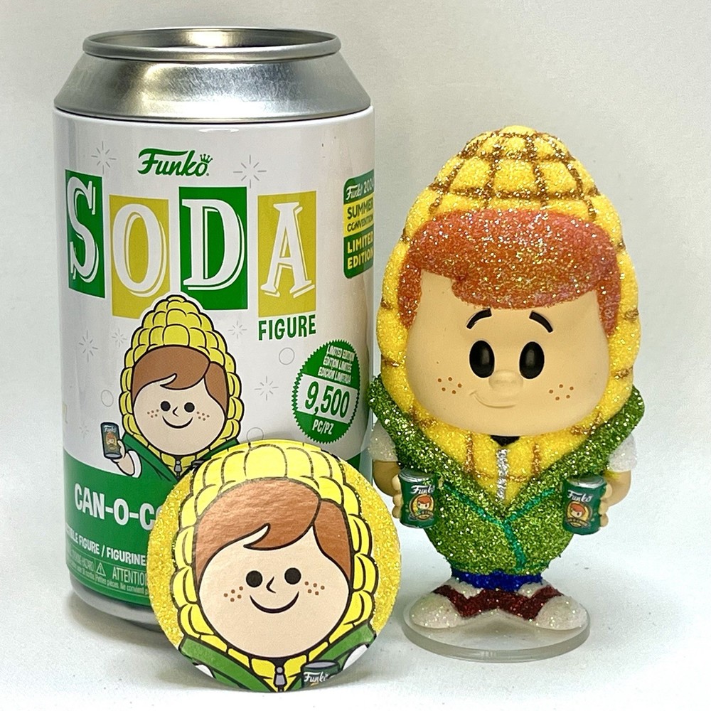 Custom Funko Soda Pop - Can O Corn Freddy Funko *DIAMOND GLITTER CHASE*