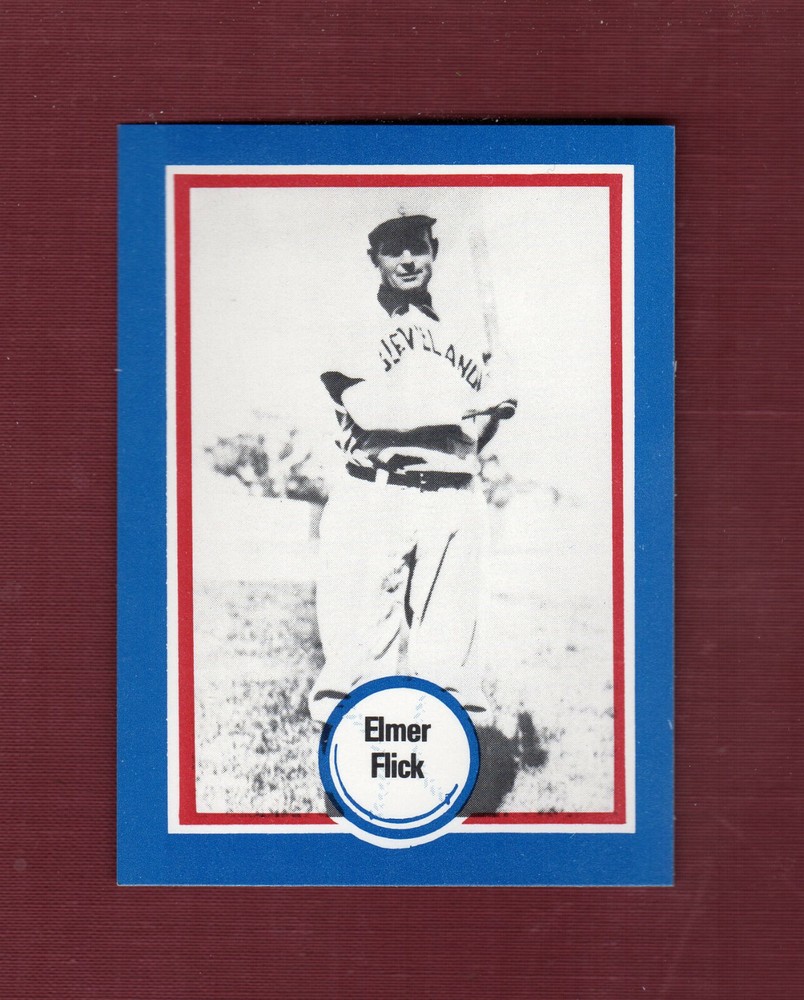 #92 ELMER FLICK, Indians~Phillies+ ~ Shakeys Pizza Baseball's Immortals/HOF NM A