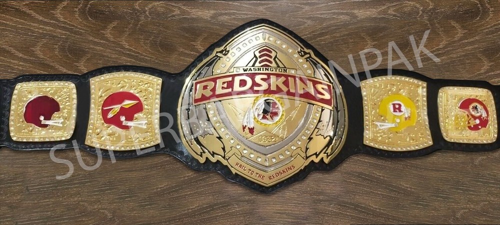New Redskins Championship Wrestling Brass 2mm Belt