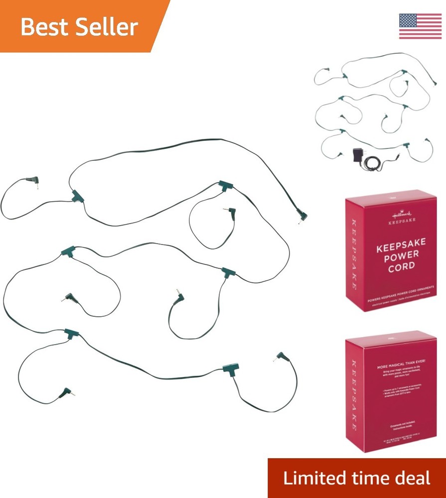 Keepsake Power Cord for Christmas Ornaments – Powers 7 Storytellers Easily