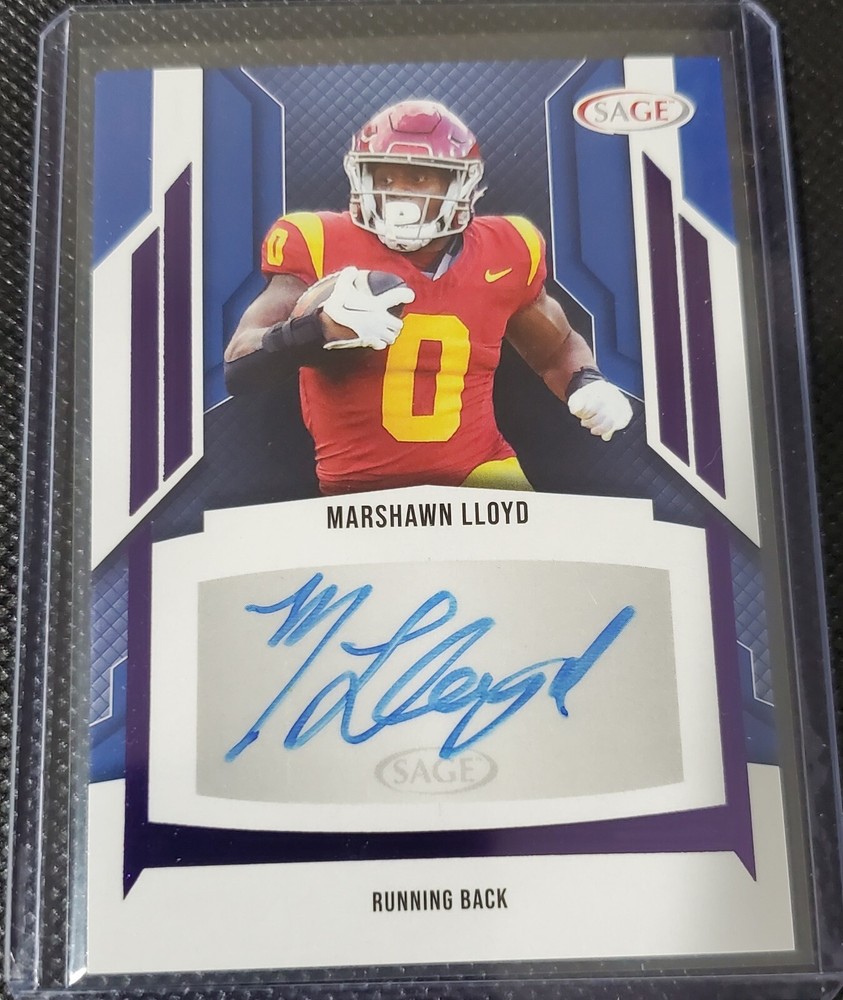 2024 Sage High Series Black Marshawn Lloyd Auto Base No. A-ML