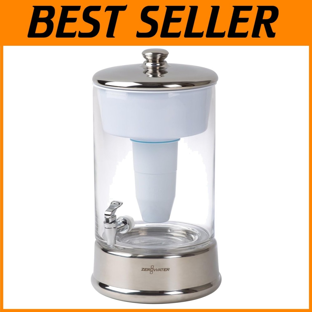 40-Cup Stylish Water Filter with Ergonomic Spigot & TDS Meter
