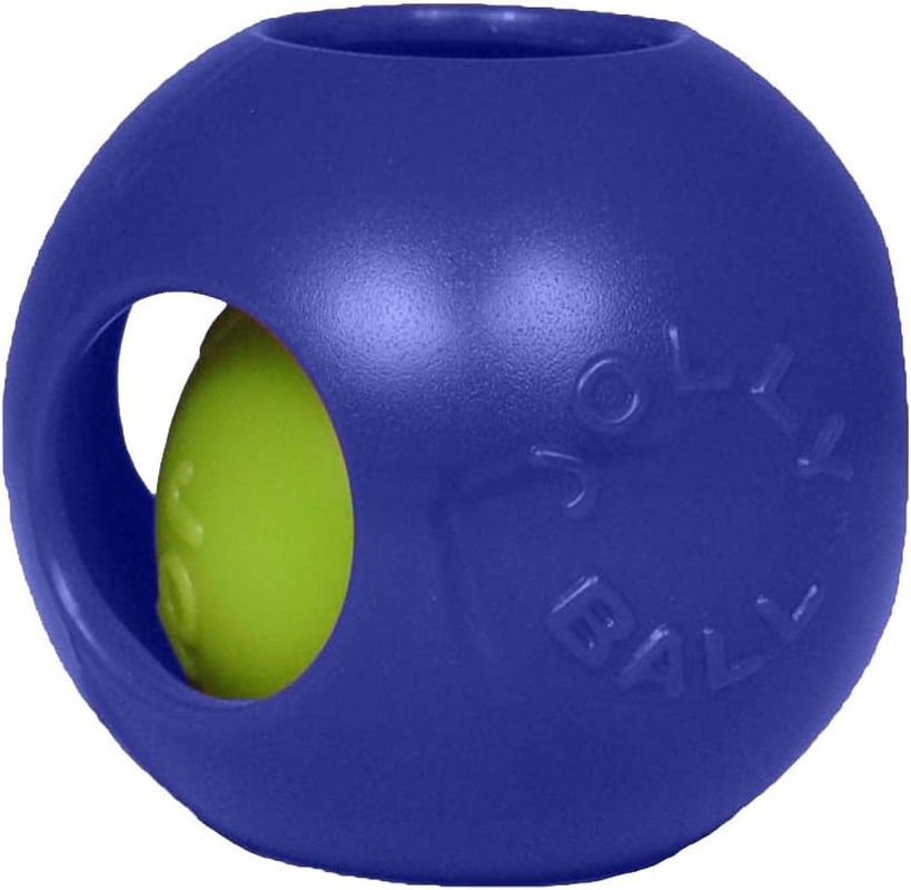 Teaser Ball Dog Toy, Large/8 Inches, Blue, Model Number: 1508 BL