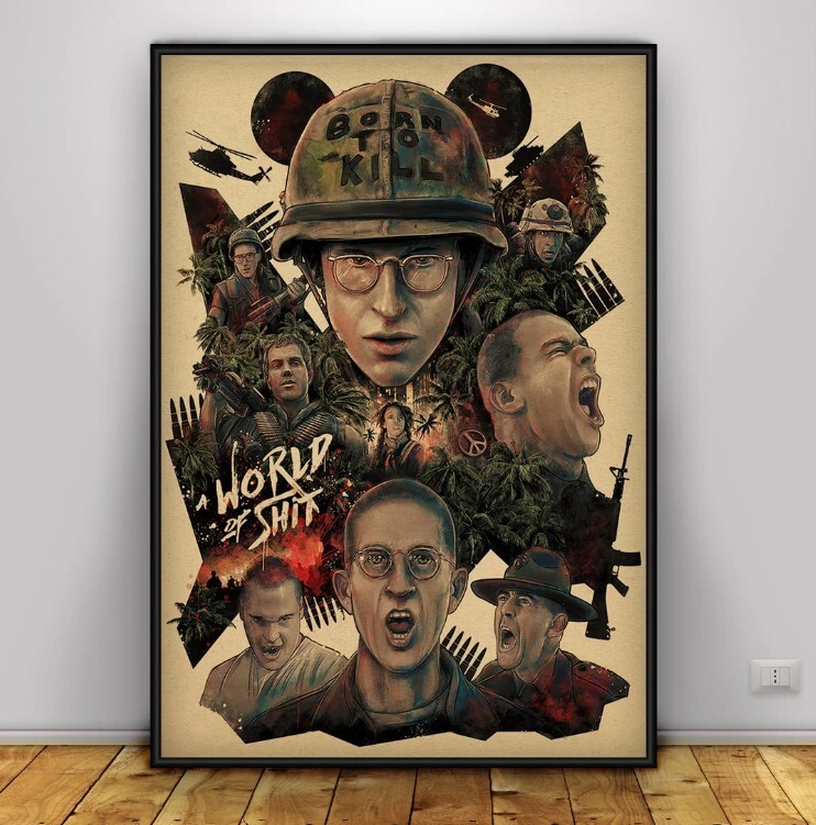 Vintage Full Metal Jacket Movie Poster - Classic Wall Art & Home Decor