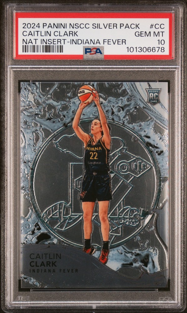 2024 Panini NSCC Silver Pack Caitlin Clark #CC Indiana Fever /99 PSA 10