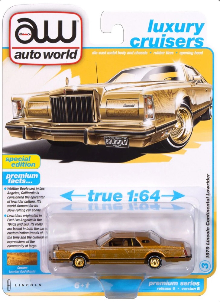 AUTO WORLD 1979 LINCOLN CONTINENTAL LOWRIDER LUXURY CRUISERS PREMIUM