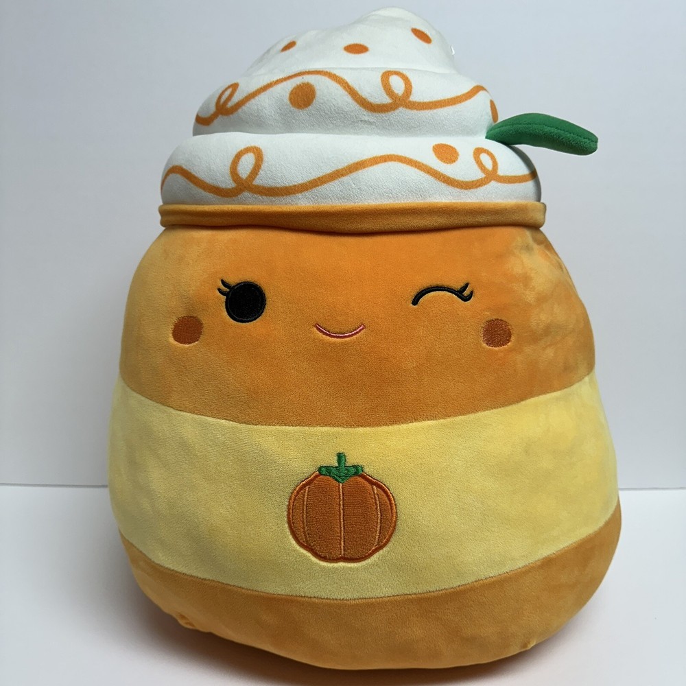Squishmallow Delindy 14in Pumpkin Spice Latte Plush Toy