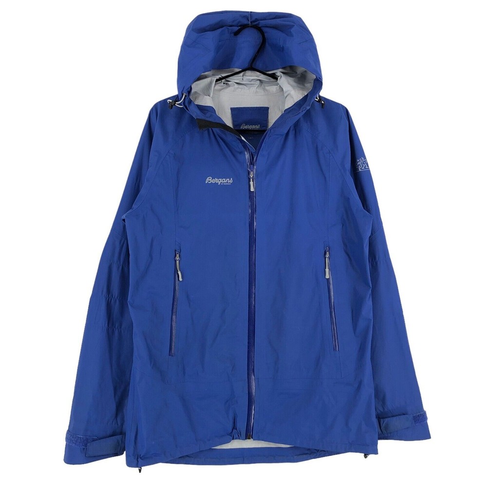 Bergans Of Norway Rain Jacket Coat 5070 Sky Hood Men Size S