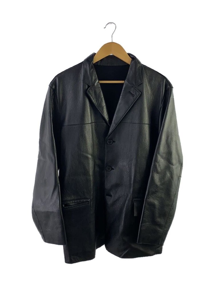 Fer-Blanc/Leather Jacket Blouson/L/Leather/Blk 3403