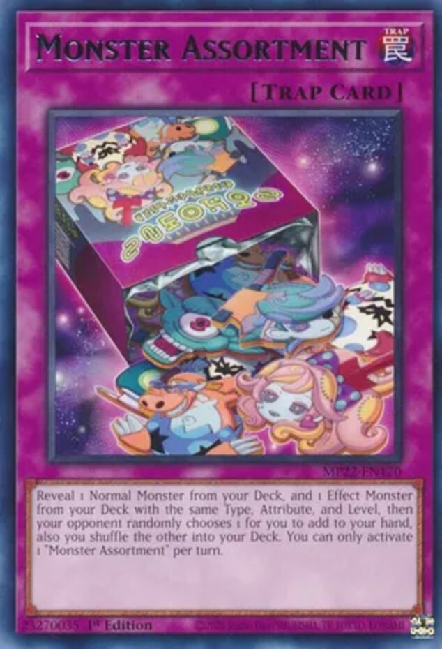 Monster Assortment MP22-EN170 Rare 1st Edition NM Yugioh Card