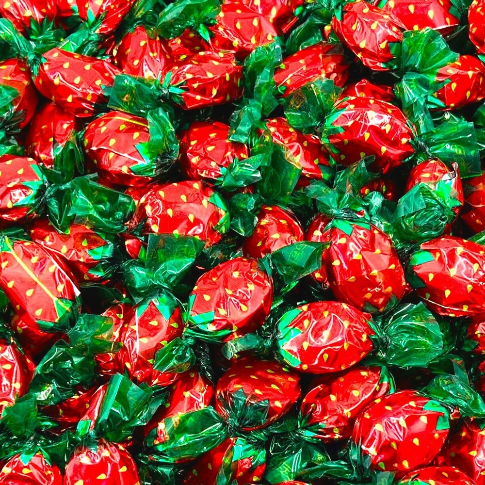 Strawberry Filled Bon Bons Hard Candy Individually Wrapped (1 Pound Bulk Candy)