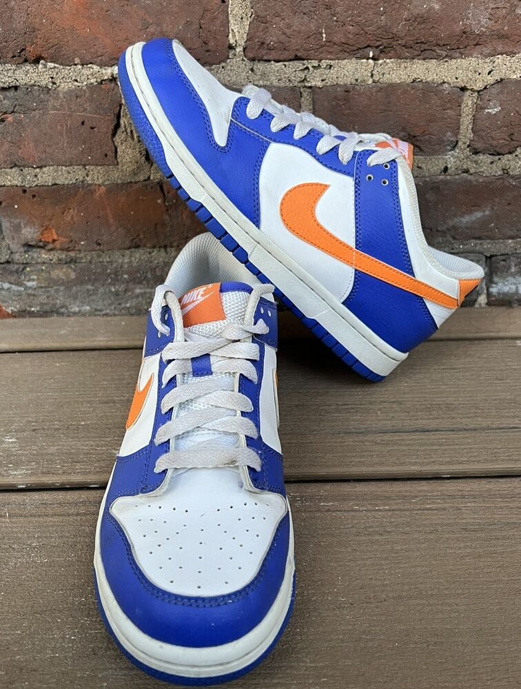 Nike Dunk Low Knicks Blue Orange Youth 7 Women’s 8.5 Shoes Sneakers FN7783-400