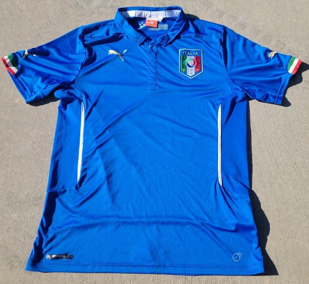 Puma Italy national team football XL soccer sports jersey home 2014-2015