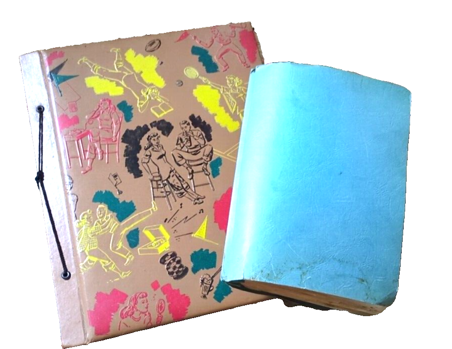 Album Scrapbook Used Cards Birthday Wedding Valentines 200+ 40s 60s Vintage Book